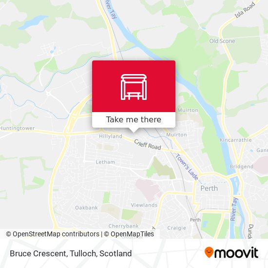 Bruce Crescent, Tulloch map