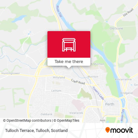 Tulloch Terrace, Tulloch map