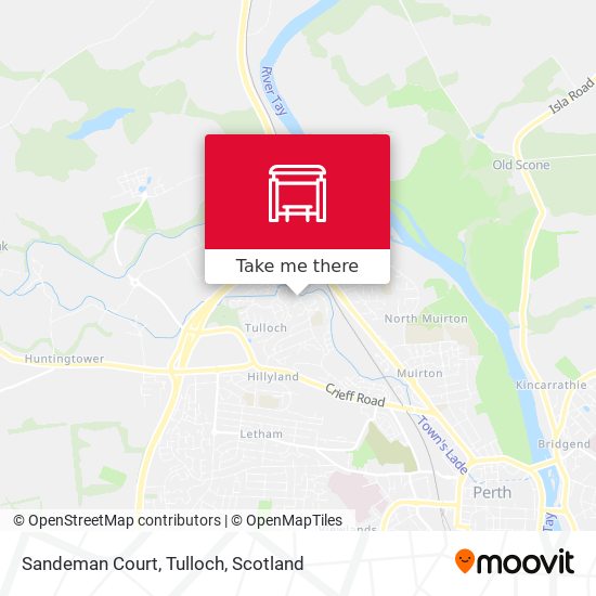 Sandeman Court, Tulloch map
