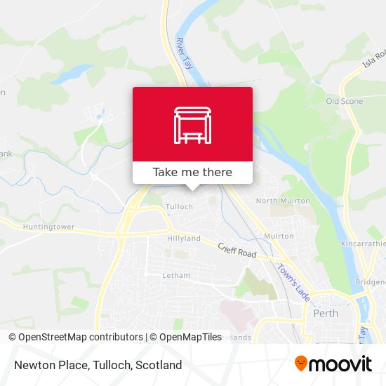 Newton Place, Tulloch map