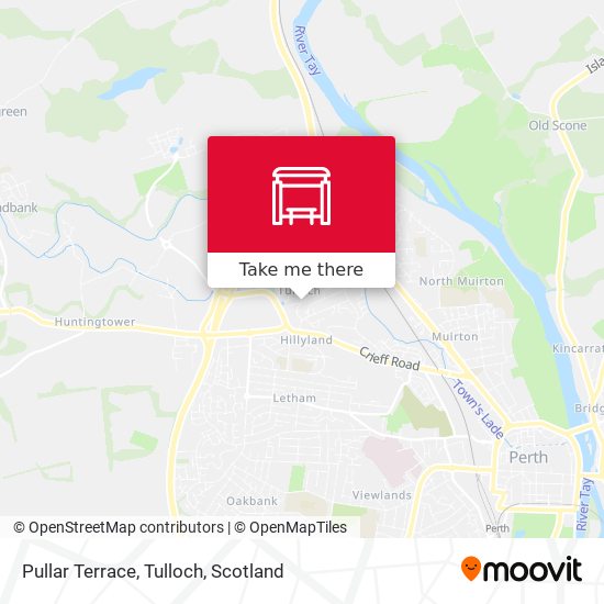 Pullar Terrace, Tulloch map