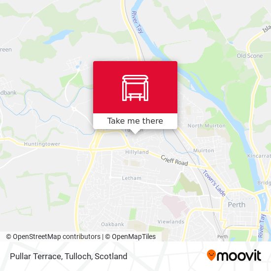Pullar Terrace, Tulloch map
