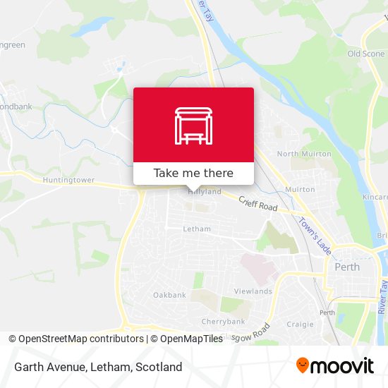 Garth Avenue, Letham map