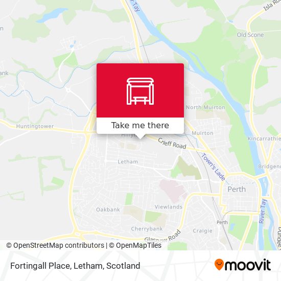 Fortingall Place, Letham map