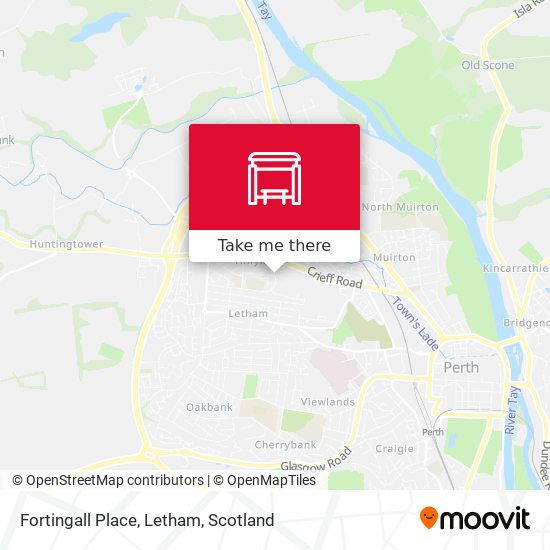 Fortingall Place, Letham map