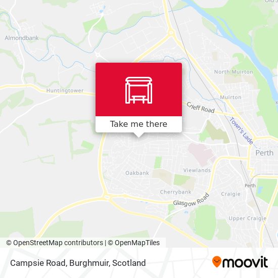Campsie Road, Burghmuir map