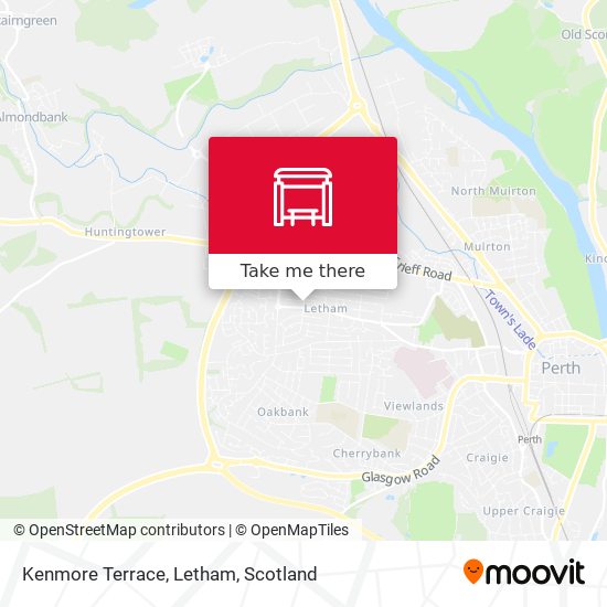 Kenmore Terrace, Letham map