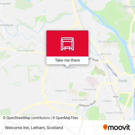 Welcome Inn, Letham map
