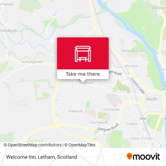 Welcome Inn, Letham map