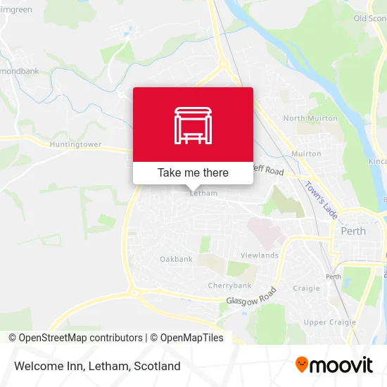 Welcome Inn, Letham map
