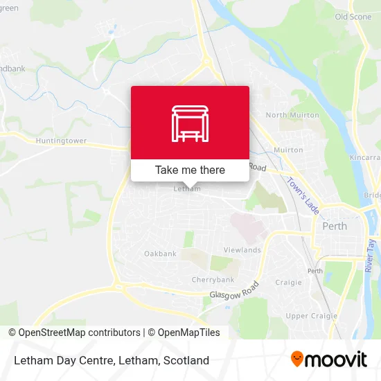 Letham Day Centre, Letham map