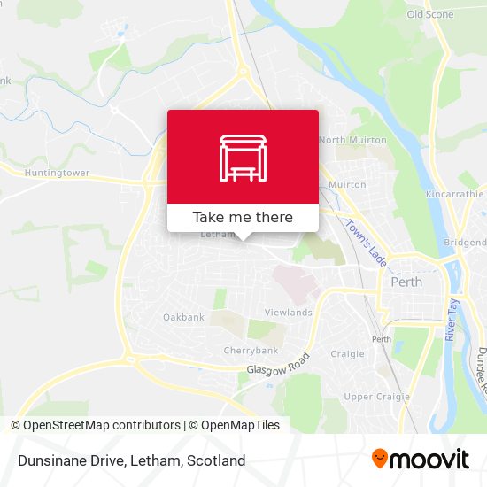 Dunsinane Drive, Letham map