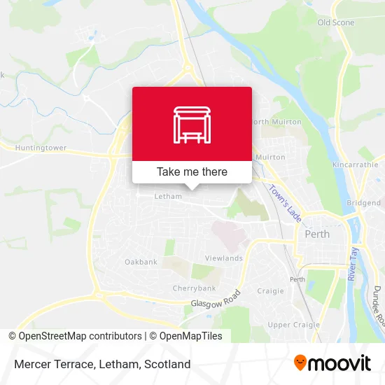 Mercer Terrace, Letham map