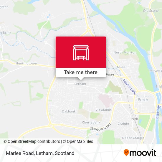 Marlee Road, Letham map