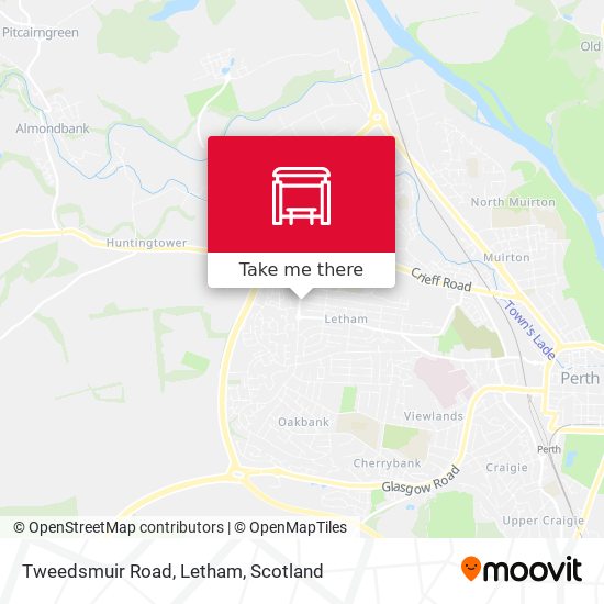 Tweedsmuir Road, Letham map