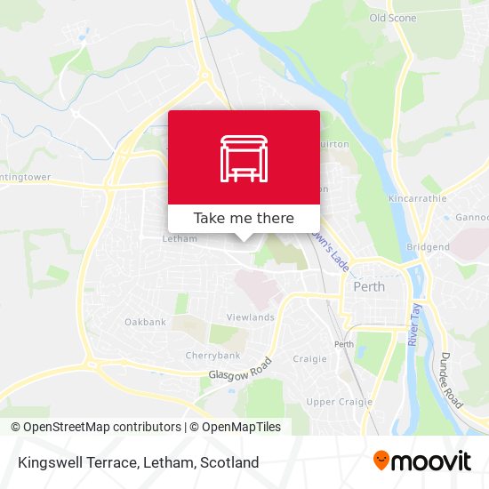 Kingswell Terrace, Letham map