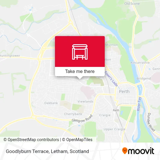 Goodlyburn Terrace, Letham map