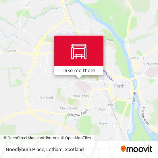 Goodlyburn Place, Letham map