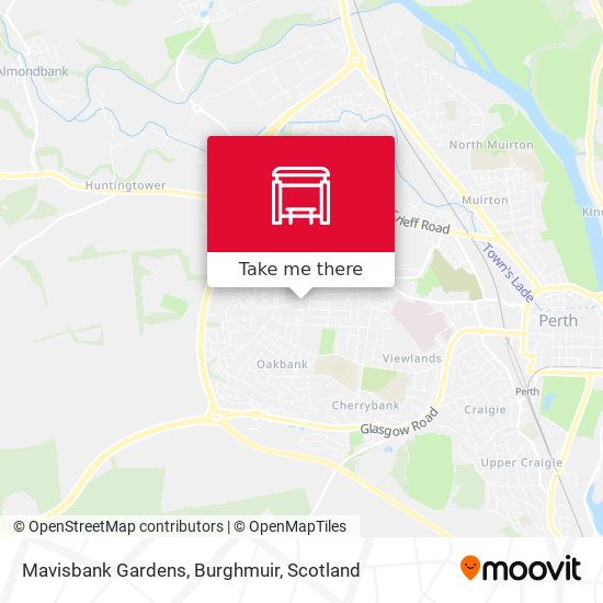 Mavisbank Gardens, Burghmuir map