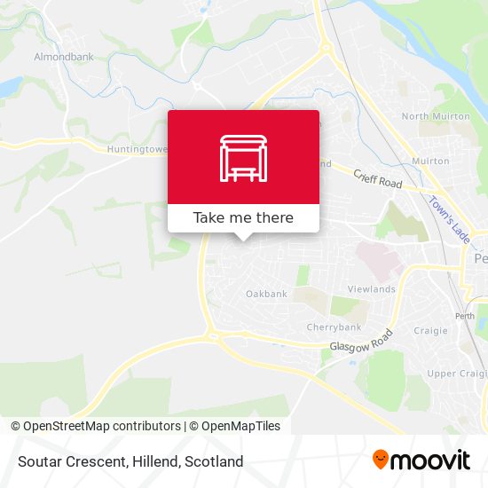 Soutar Crescent, Hillend map