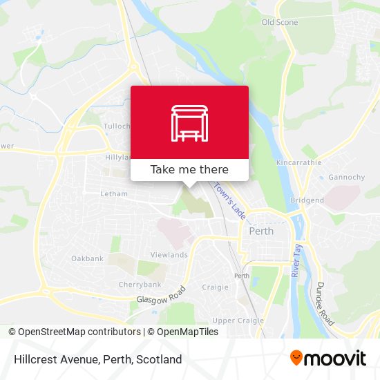 Hillcrest Avenue, Perth map