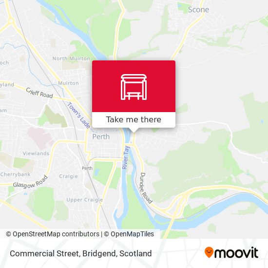 Commercial Street, Bridgend map