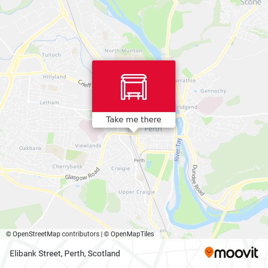Elibank Street, Perth map