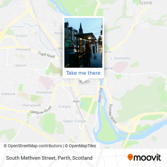 South Methven Street, Perth map