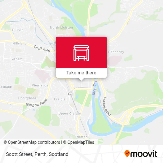 Scott Street, Perth map