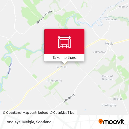 Longleys, Meigle map