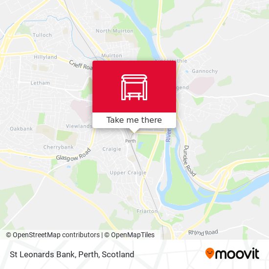 St Leonards Bank, Perth map