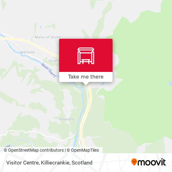 Visitor Centre, Killiecrankie map