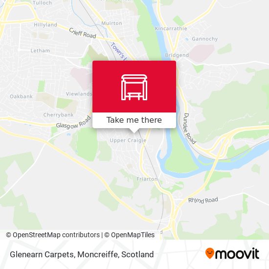 Glenearn Carpets, Moncreiffe map