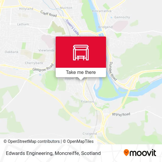 Edwards Engineering, Moncreiffe map