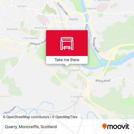 Quarry, Moncreiffe map