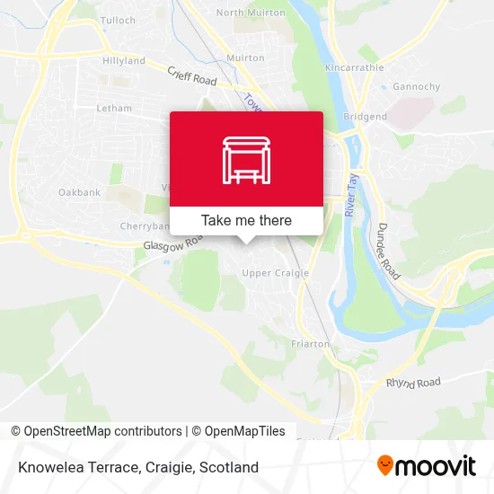 Knowelea Terrace, Craigie map