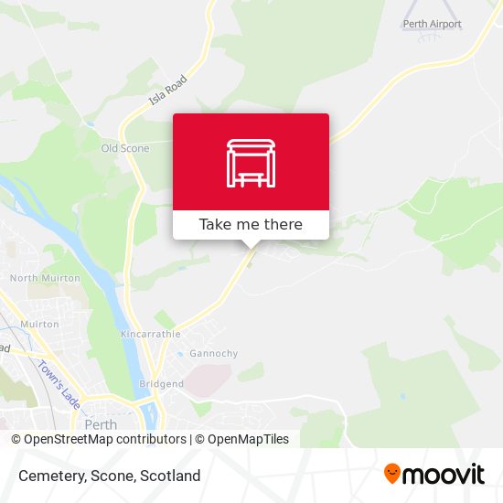 Cemetery, Scone map