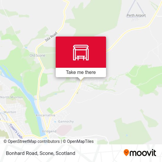 Bonhard Road, Scone map