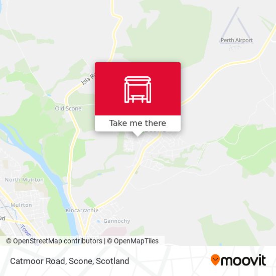 Catmoor Road, Scone map
