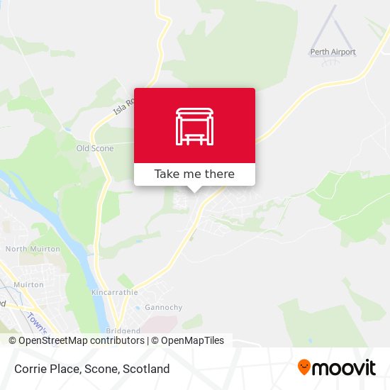 Corrie Place, Scone map
