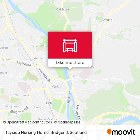 Tayside Nursing Home, Bridgend map