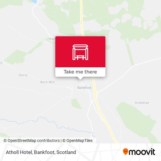 Atholl Hotel, Bankfoot map
