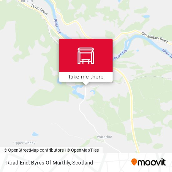 Road End, Byres Of Murthly map