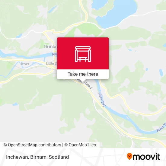 Inchewan, Birnam map