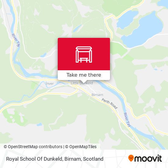 Royal School Of Dunkeld, Birnam map