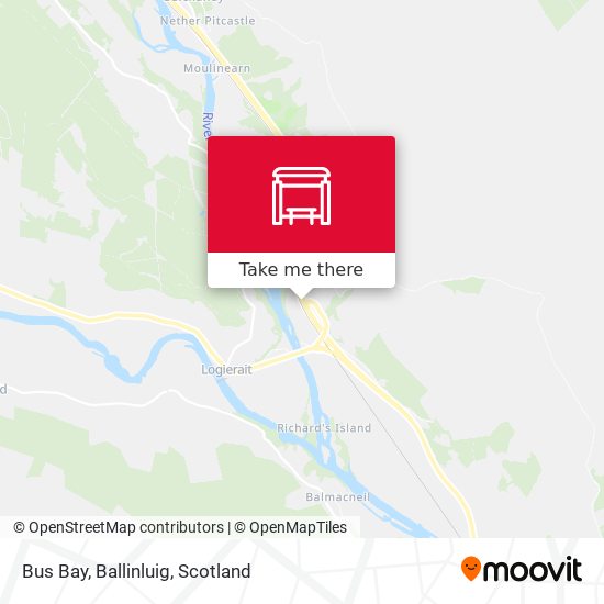 Bus Bay, Ballinluig map
