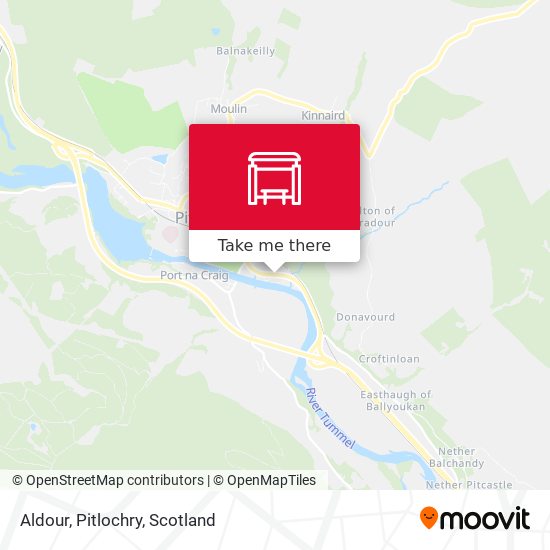 Aldour, Pitlochry map