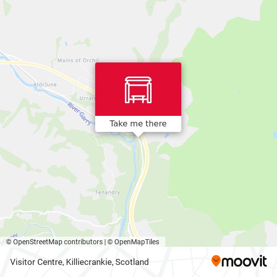 Visitor Centre, Killiecrankie map