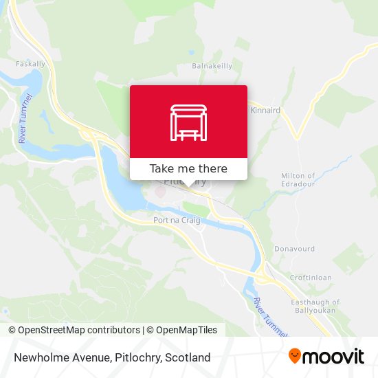Newholme Avenue, Pitlochry map