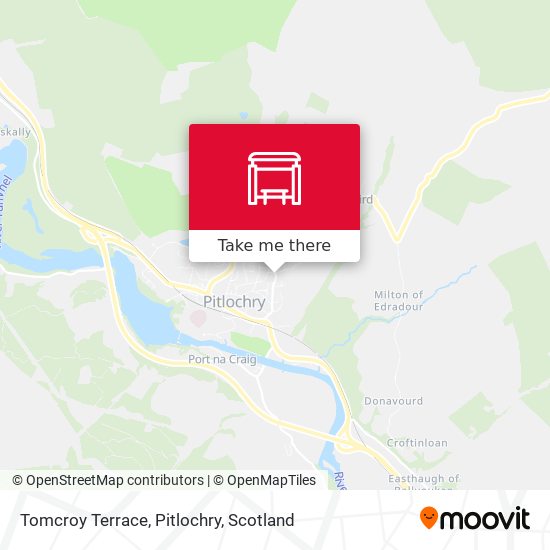 Tomcroy Terrace, Pitlochry map